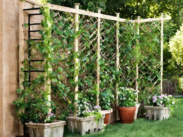 DIY Trellis Ideas for Climbing Plants in Containers