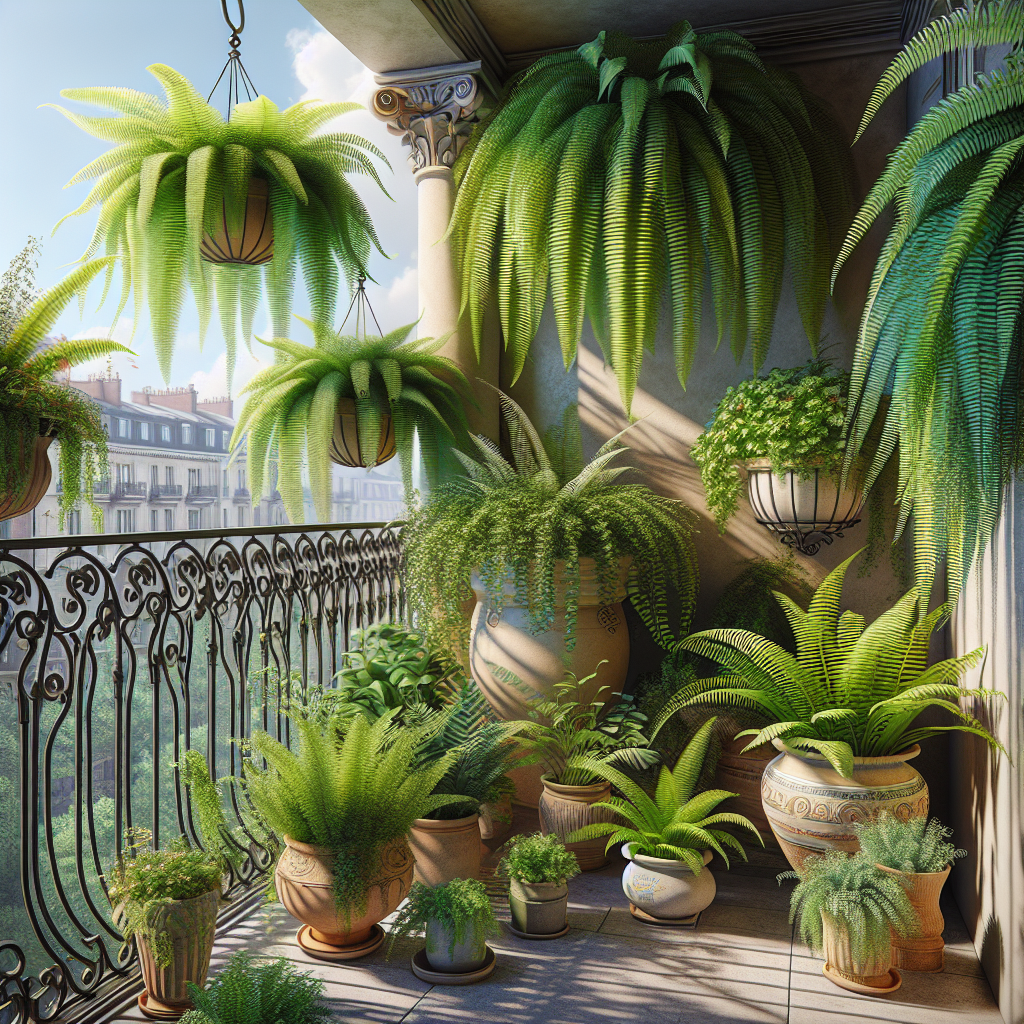 Beautify Your Balcony with Ferns in Containers