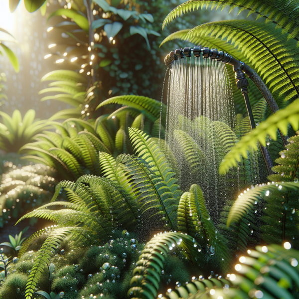 Caring for Ferns with a Slow Drip Watering System Enjoy Container