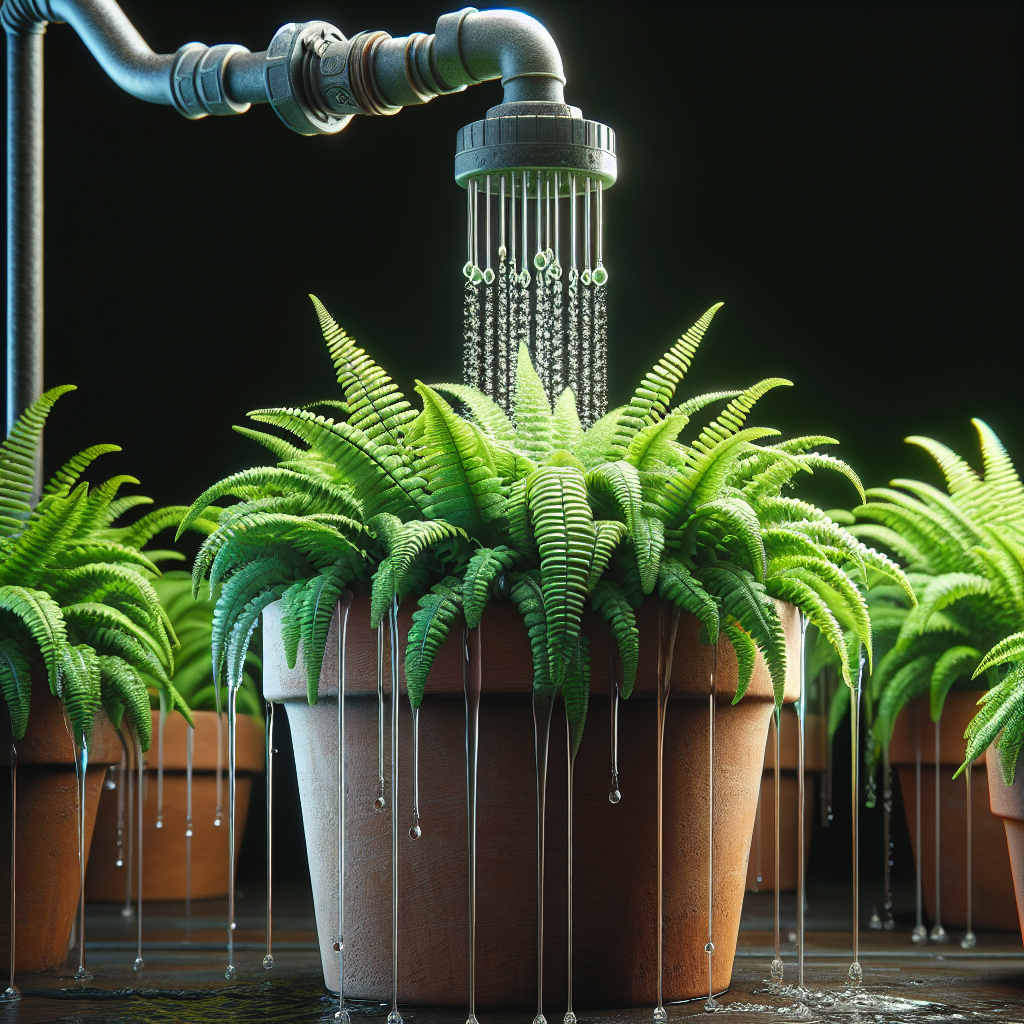 Conserving Water and Nurturing Plants: Slow Drip for Potted Ferns