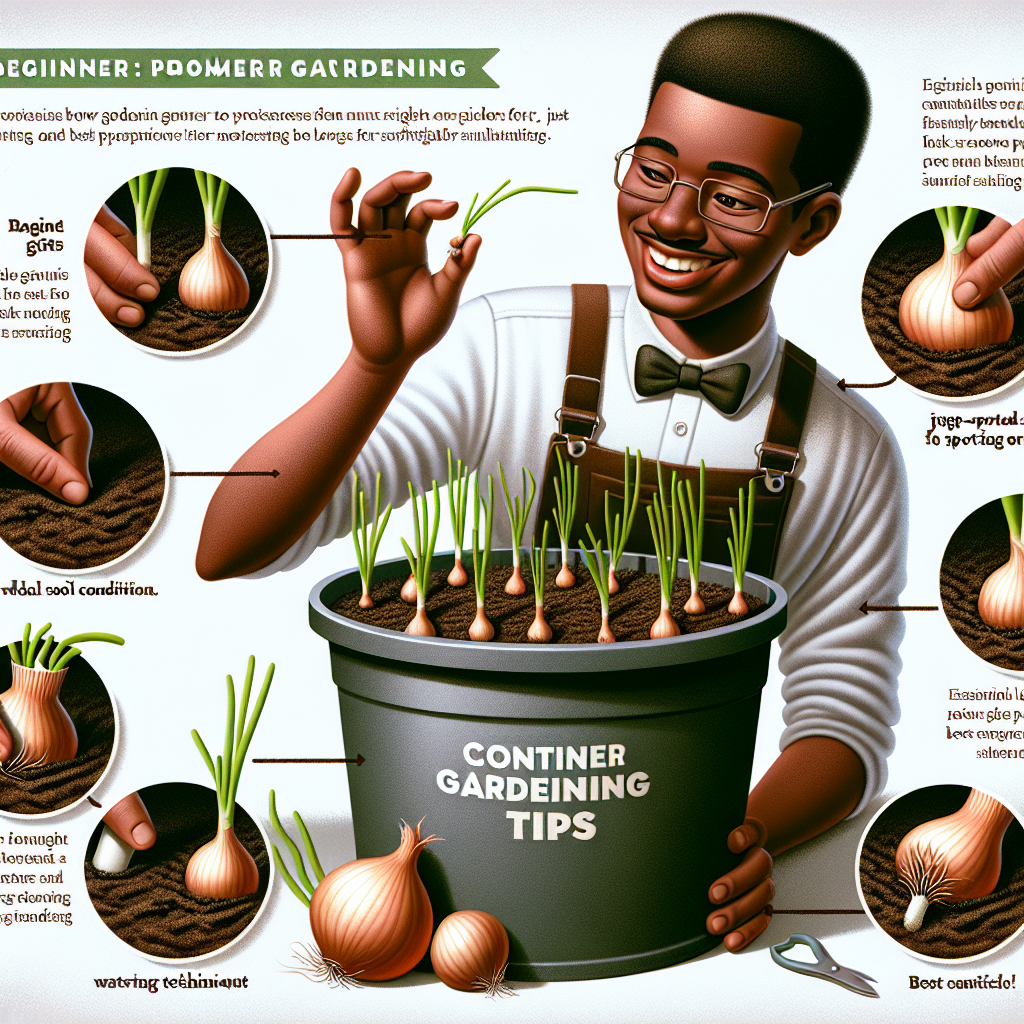 Container Gardening for Beginners: Easy Tips for Growing Onions