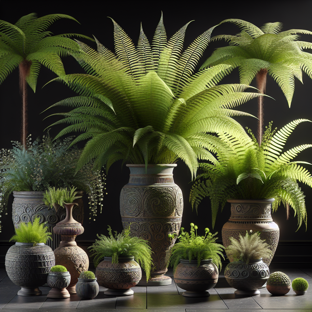 Creating Stunning Displays with Ferns in Containers