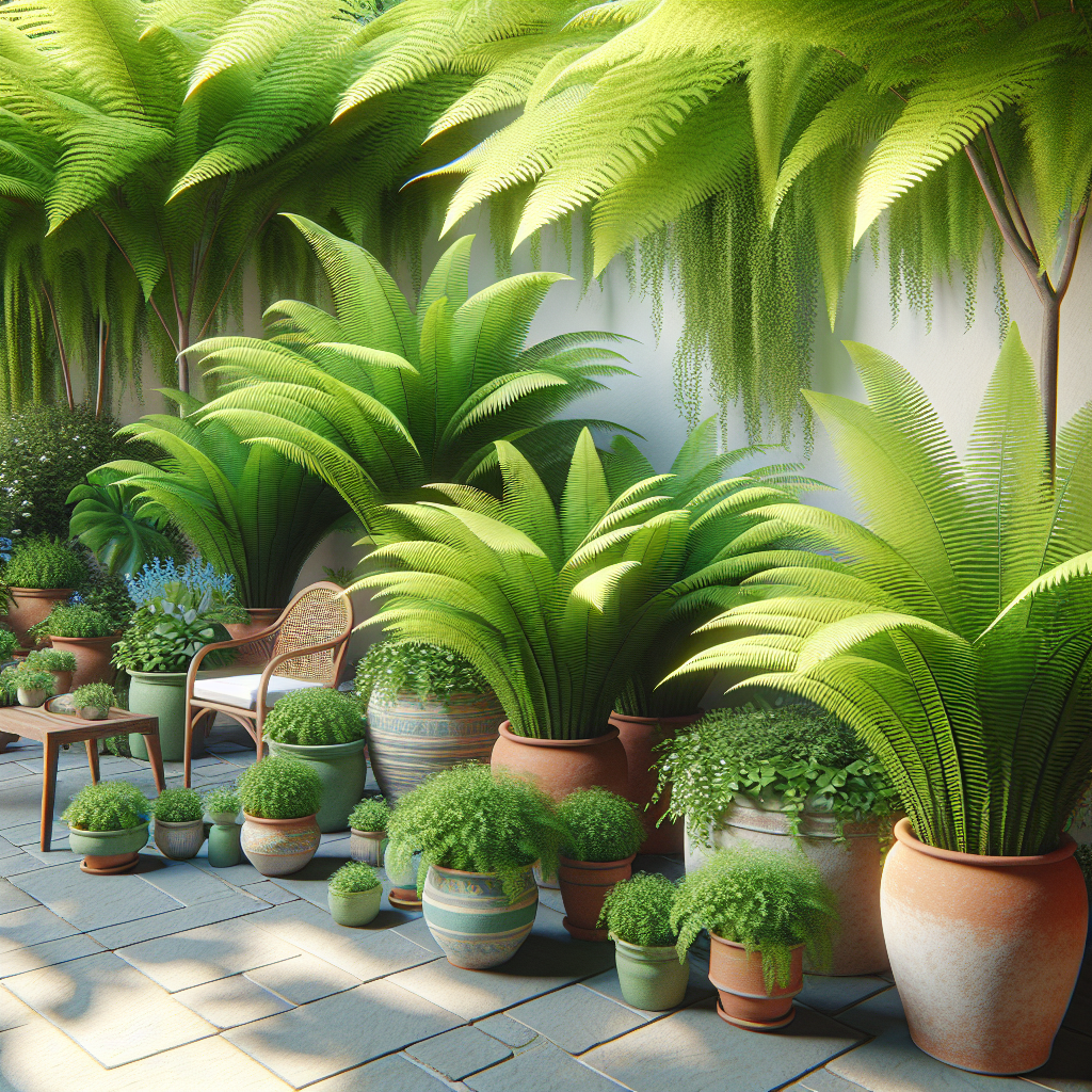 Elevate Your Outdoor Space with Ferns in Containers