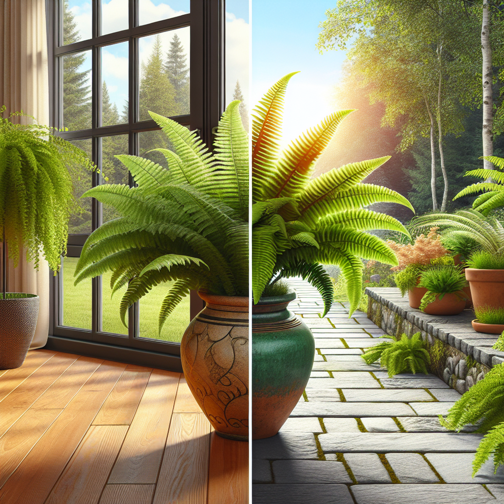 Indoor Vs. Outdoor Ferns in Containers: What You Need to Know