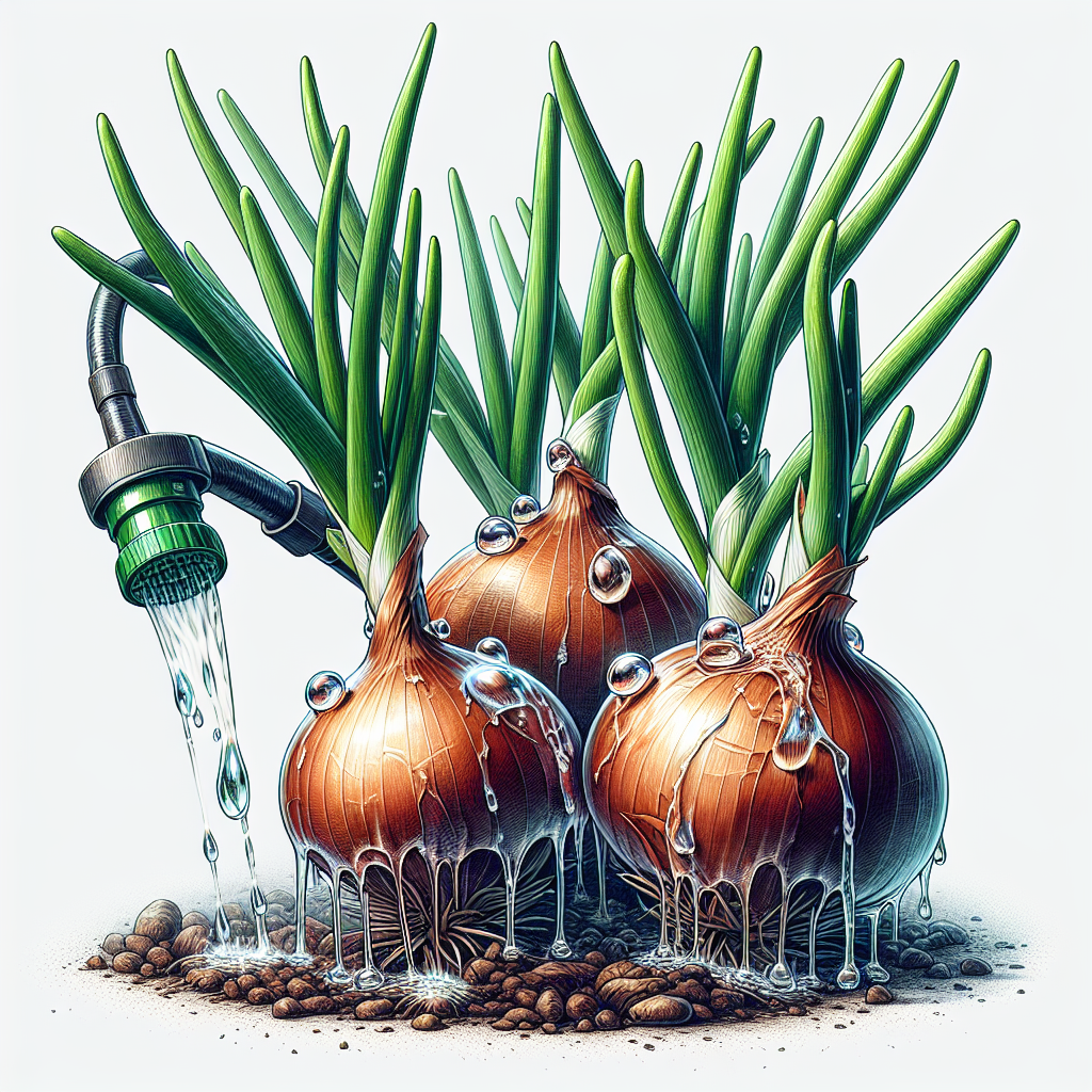 Mastering the Art of Slow Drip Watering for Onion Containers