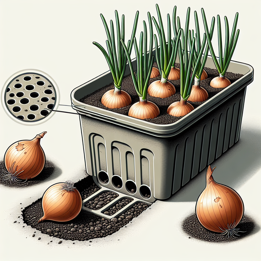 Providing Adequate Drainage To Prevent Overwatering Of Onion Container Gardens                      49