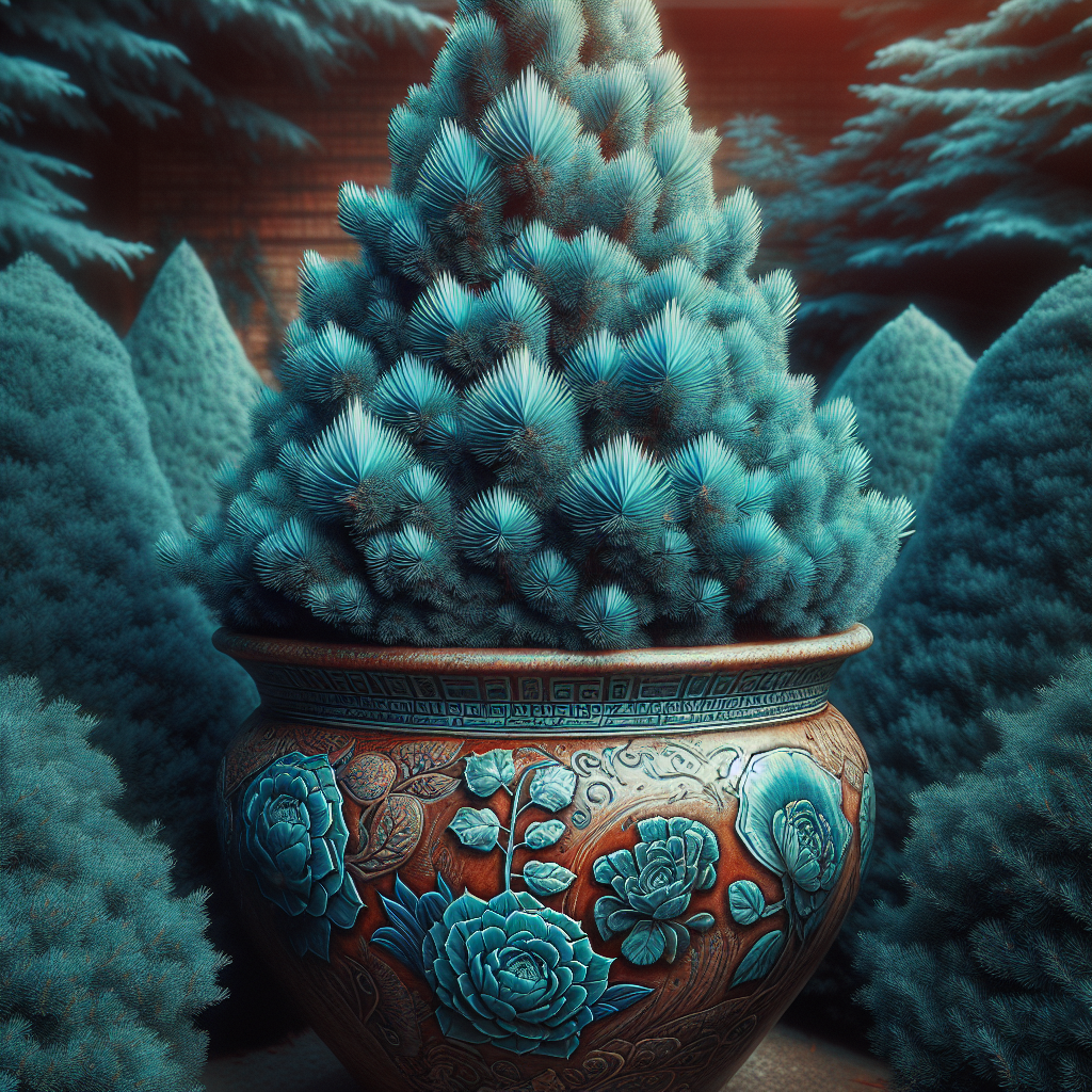 Showcasing Blue Point Juniper’s Beauty in Pottery