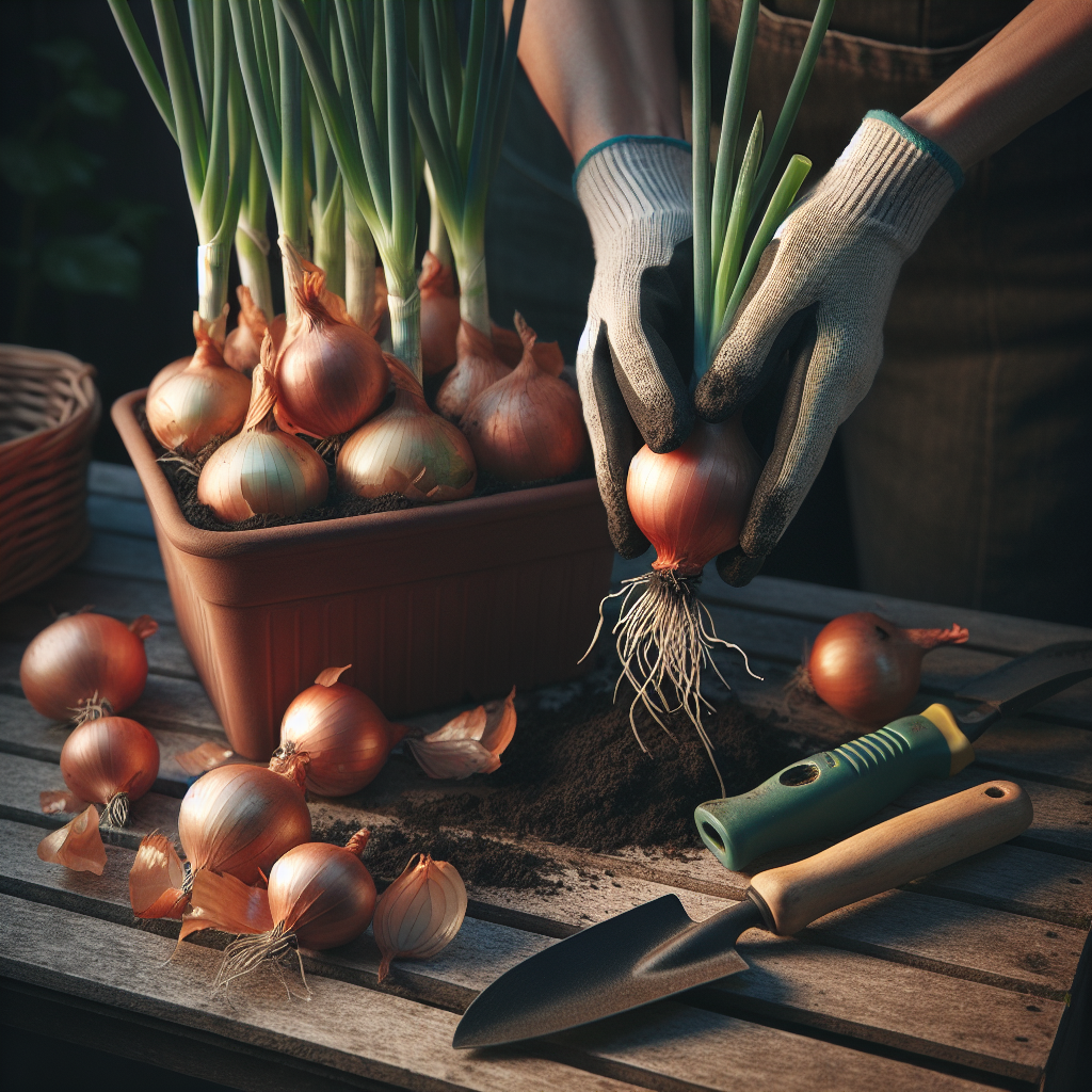 Tips for Harvesting Onions Grown in Containers