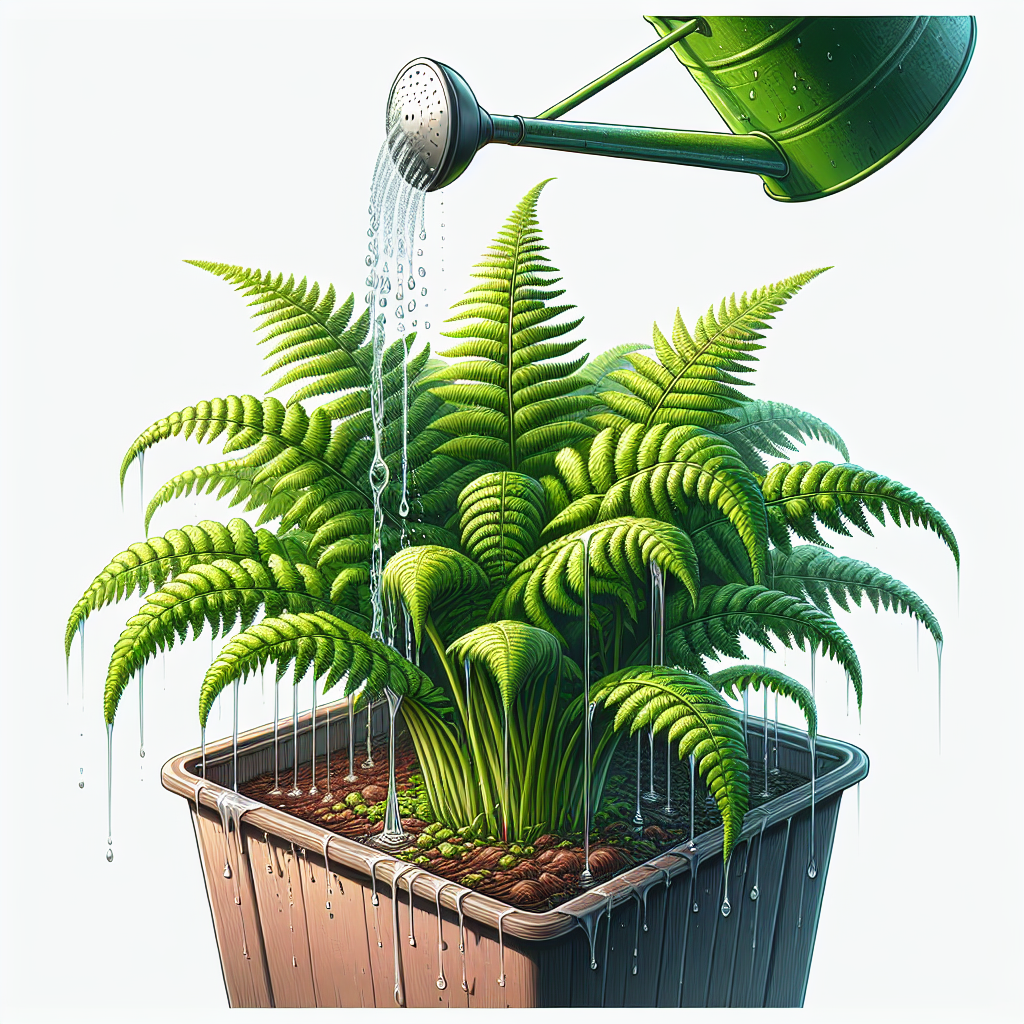 Why Slow Drip Watering is Ideal for Ferns in Containers
