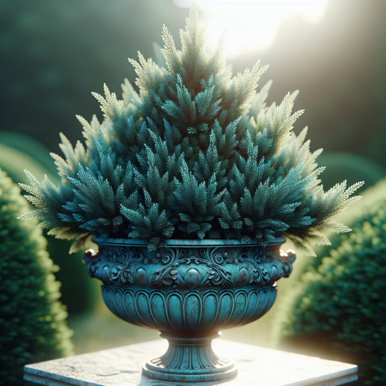 Blue Point Juniper offers unique beauty when planted in pots Enjoy