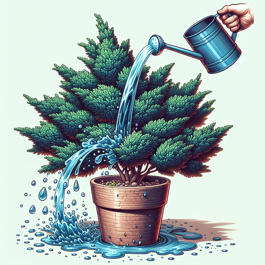 Easy ways to water blue point juniper in pots