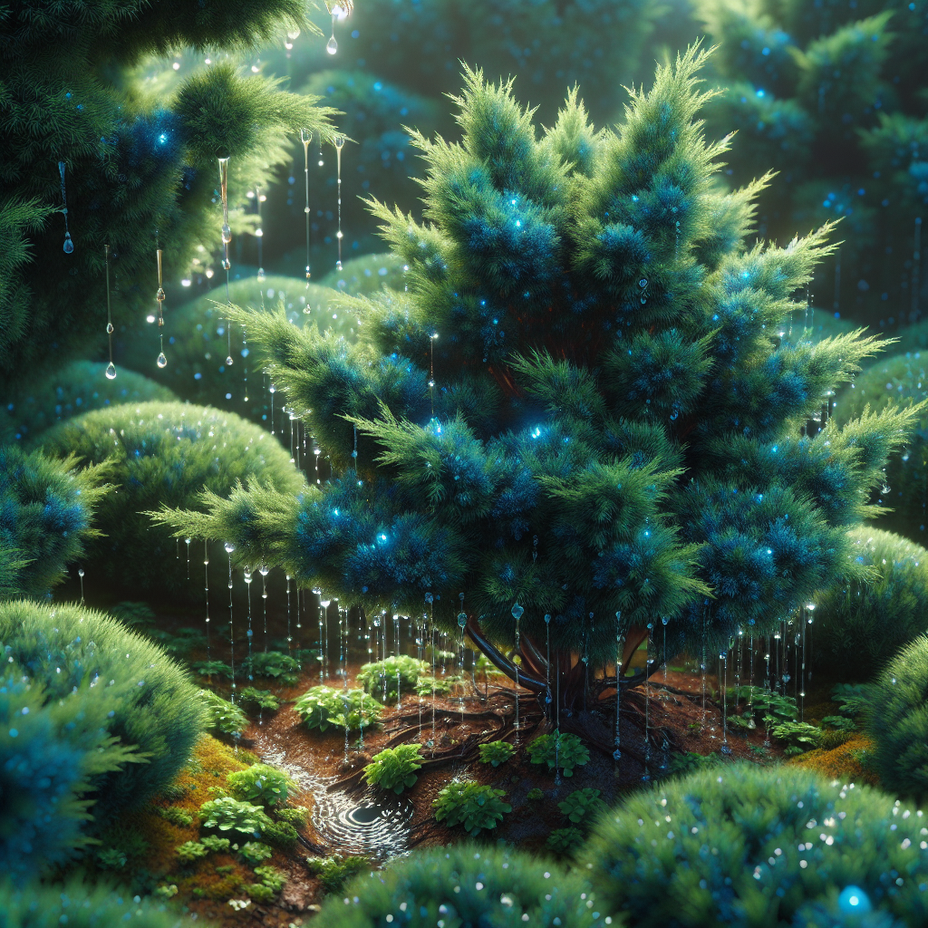 How Blue Point Junipers thrive under controlled, Slow Drip Conditions