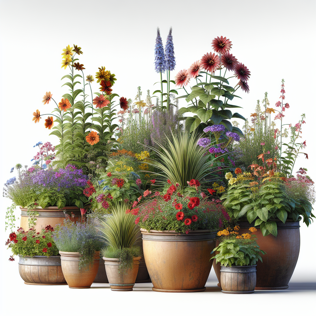 Mixing Perennials and Annuals in Container Gardens