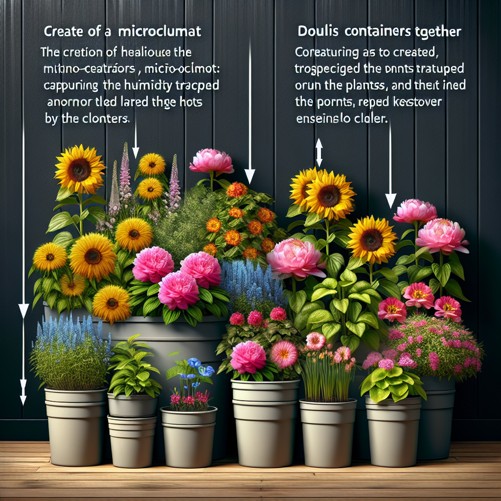 The Benefits of Grouping Containers: Microclimate and Visual Impact