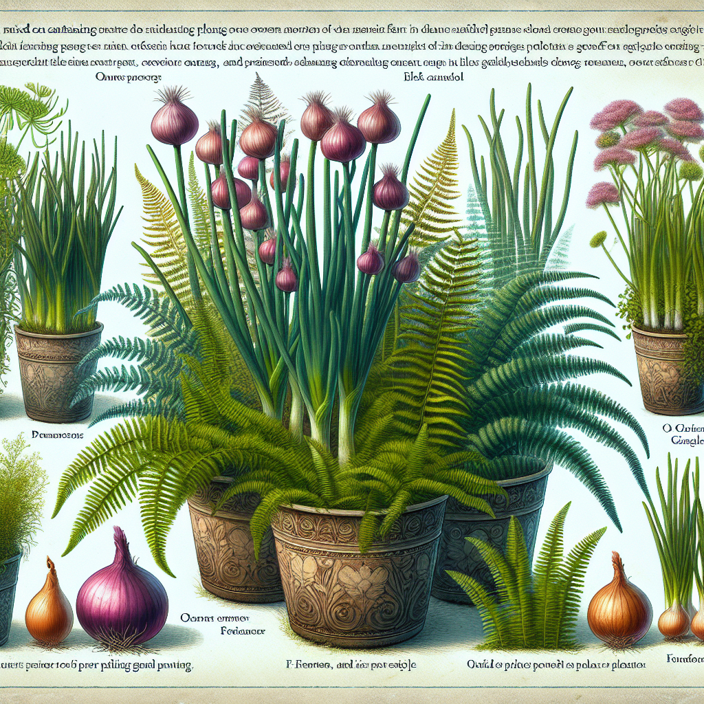 Vibrant Onions & Ferns: The Ultimate Guide to Mixed Container Planting