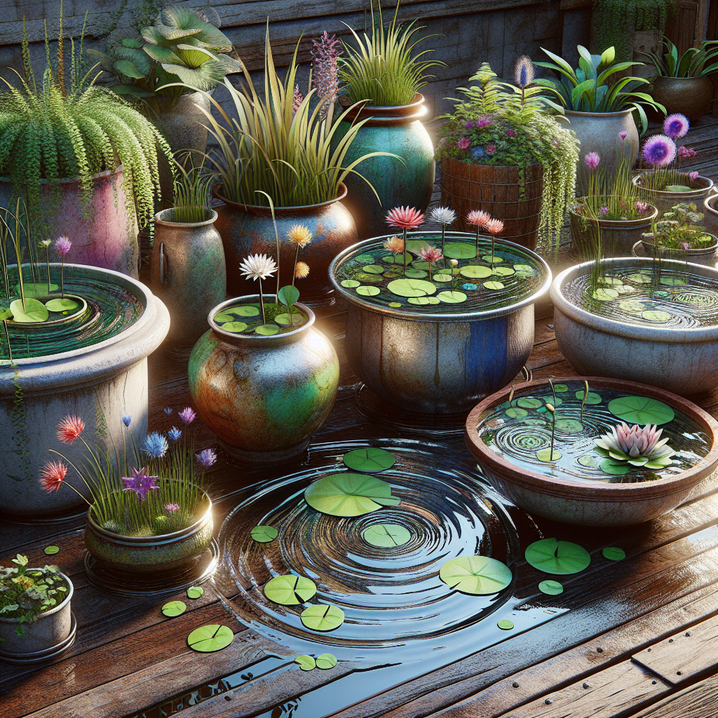 Creating a Water Garden in Containers