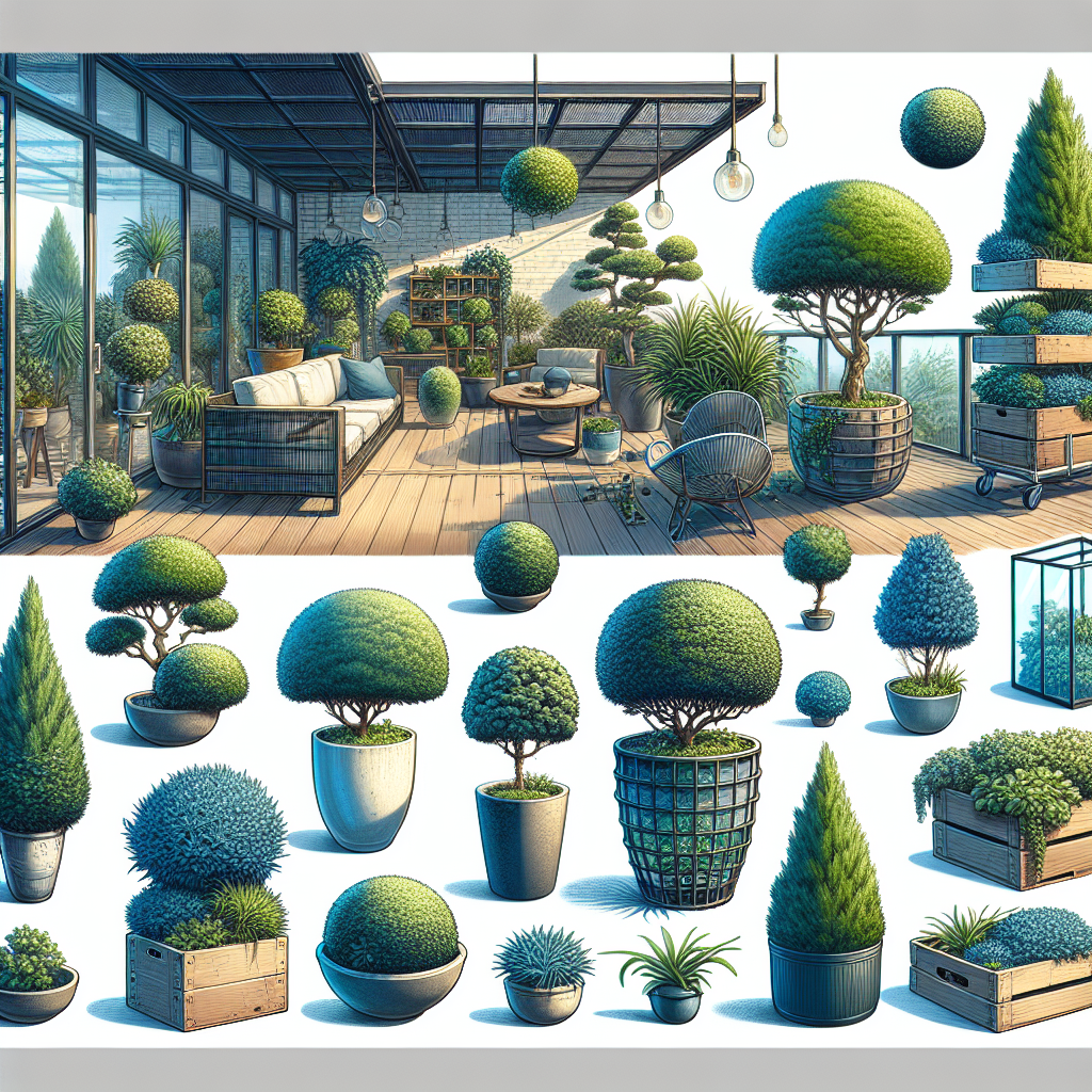 Creative Uses for Blue Point Junipers in Containers