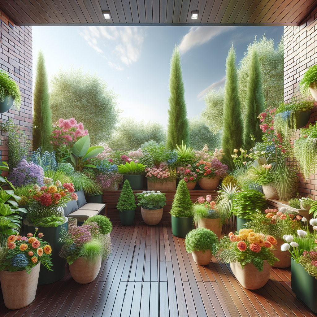 Design Inspiration for Balcony Container Gardens