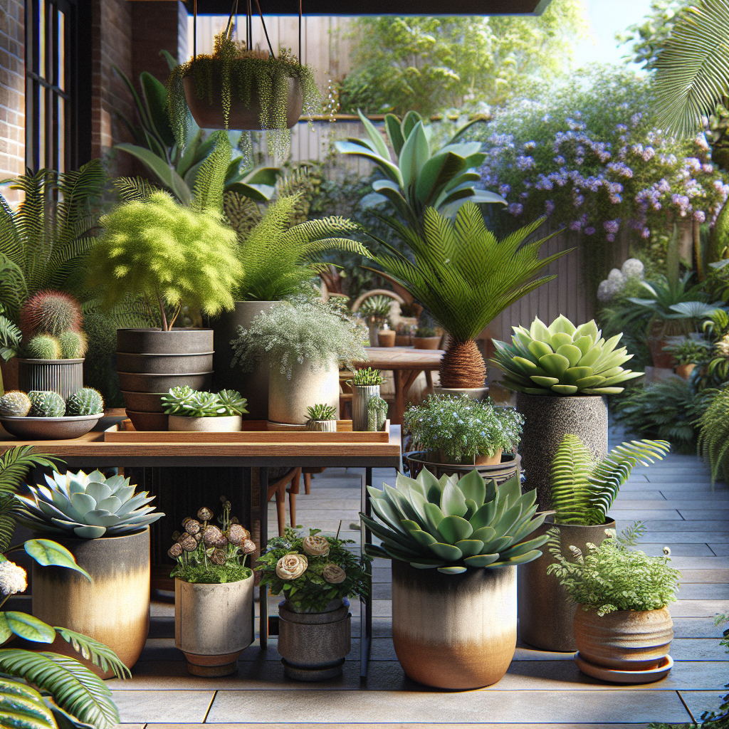 Elevating Your Patio with Stylish Plant Displays