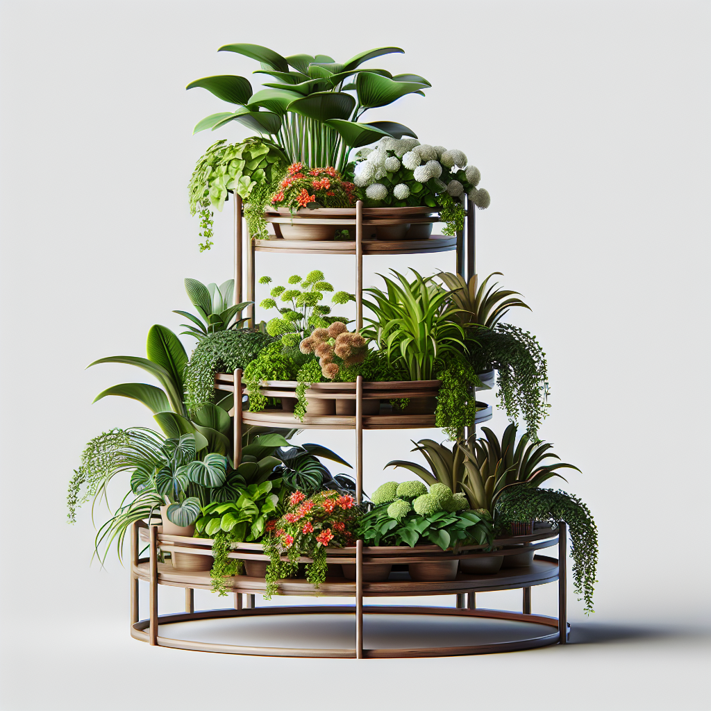 Stylish 3 Layer Plant Stand Display