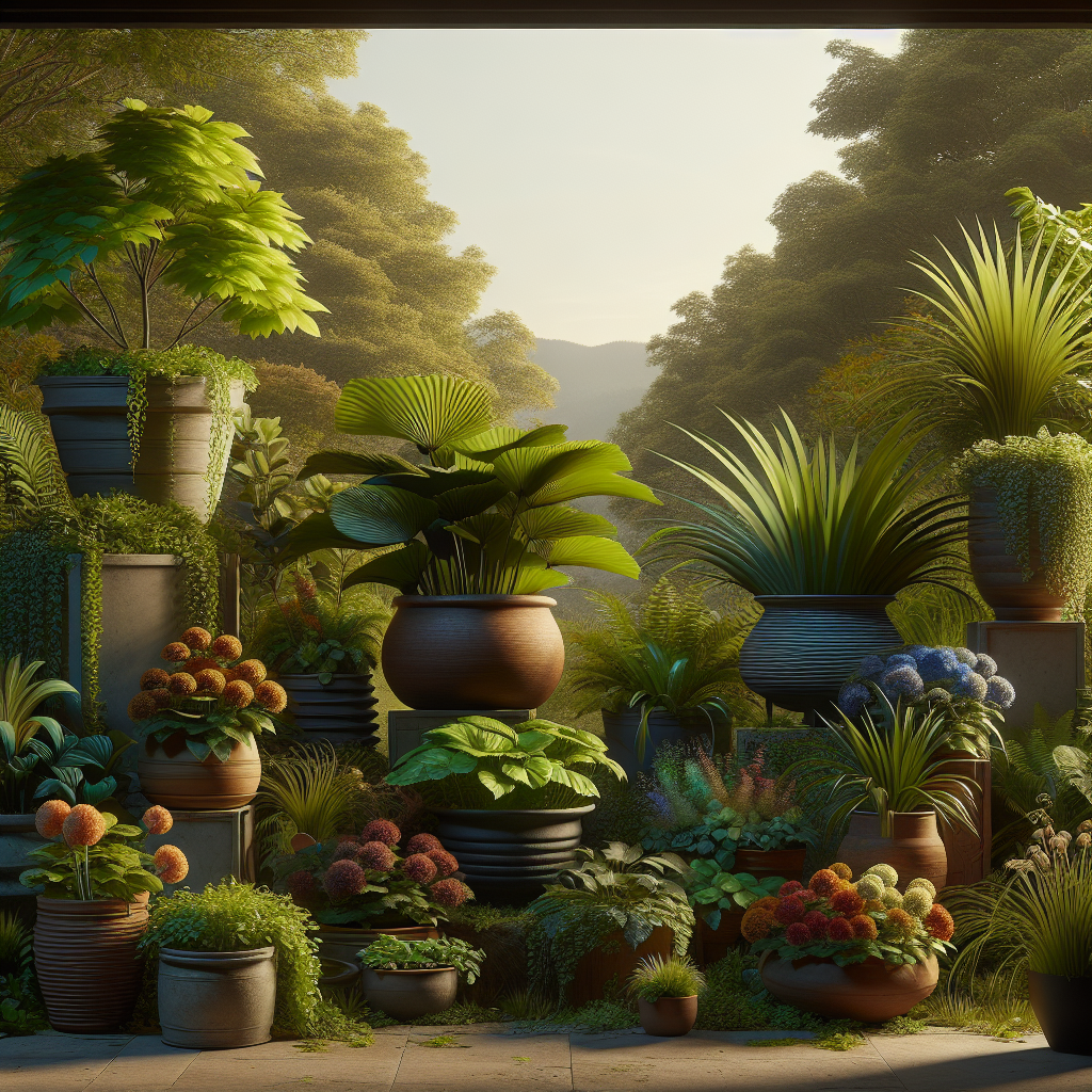 Crafting a Serene Escape with Container Plants